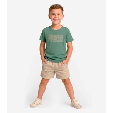 Imagem de Conjunto Infantil Camiseta Com Bermuda Select Verde, 3, Verde