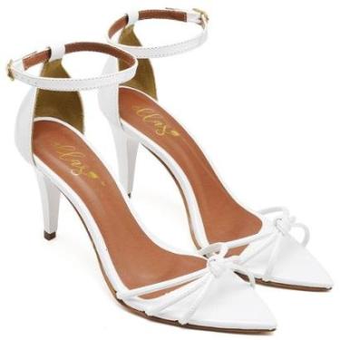 Imagem de Sandália Bico Folha Salto Médio Verniz Ella's-Feminino