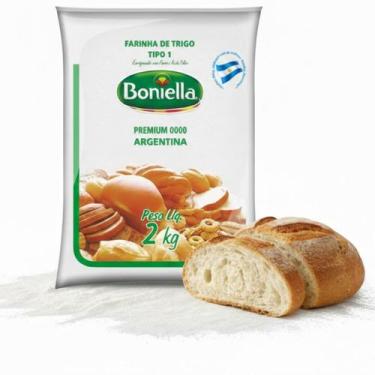 Imagem de Farinha De Trigo Argentina Boniella Puríssima 2kg Premium 00