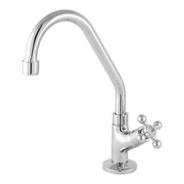 Imagem de Torneira de Cozinha de Bancada 1/4 de Volta Metal 2191 C33 Classic Cromado