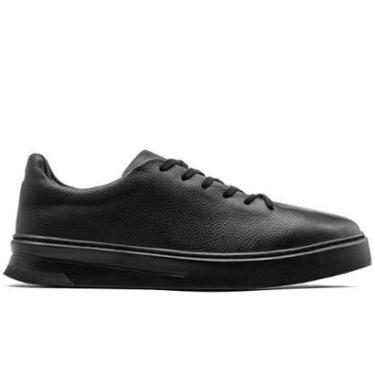 Imagem de Tênis Casual Couro All Black Barcelona Design Essence-Masculino