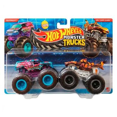 Imagem de Hot Wheels Monster Trucks Squidnado vs HW Tiger Shark - Mattel