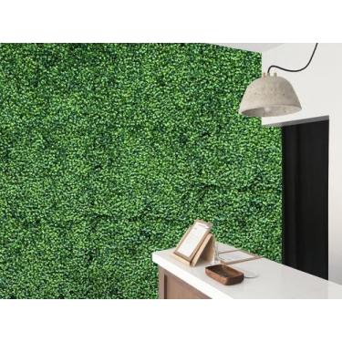 Imagem de 14 Placas Verdes Artificiais com folhagens ultrarrealistas UV grama pe