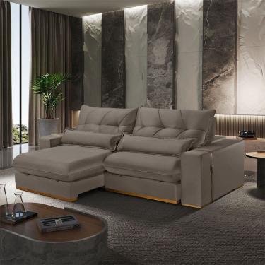 Imagem de Sofa 290 cm Braco 25 cm Retratil e Reclinavel Lake Meu Sofa Online