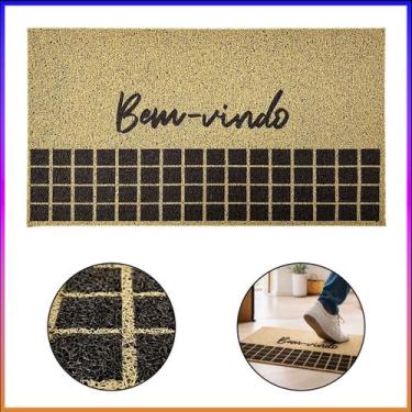 Imagem de Capacho Vinil Kapazi Home Linear 50x80 Antiderrapante