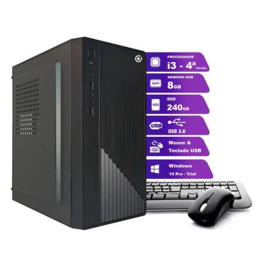 Imagem de Computador ON CORP i3 4a 8GB 240GB-SSD Windows 10 TRIAL