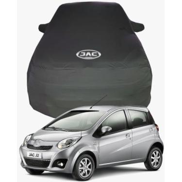 Imagem de Capa de Carro Jac J2 Tecido  Lycra Premium - Cadilhe Capas, Preto