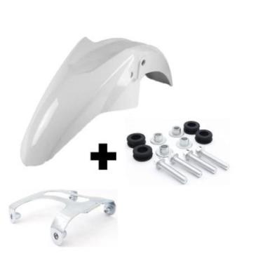 Imagem de KIT Paralama Cg 125 150 160 Titan Fan Start 2014 A 2023 Branco - EMPIR