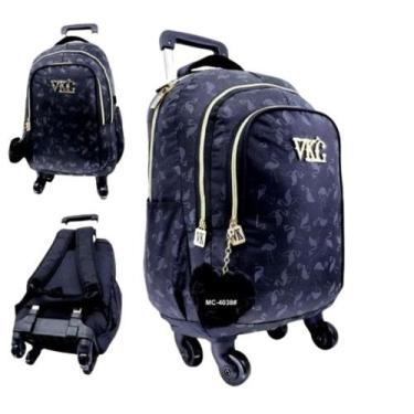 Imagem de Mochila De Rodinha 360juvenil Feminina Escolar Com Chaveiro - VKC
