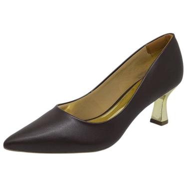 Imagem de Sapato Scarpin Feminino Elegante Bico Fino Conforto Cacci