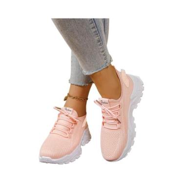 Imagem de Tênis Casuais Respiráveis Para Mulheres, Solas Macias, Sneakers Chunky