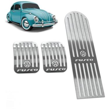 Imagem de Pedaleira Volkswagen Fusca 1959 até 1978 - Câmbio manual prata - Hi-no