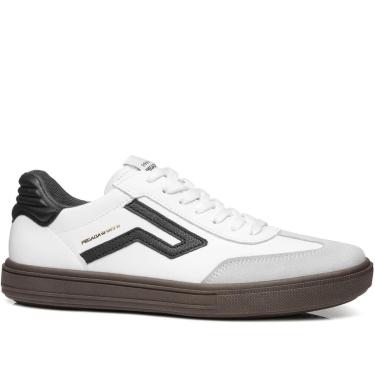 Imagem de Tênis Casual Pegada Masculino em Couro Branco 111507-02-Masculino