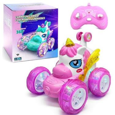 Imagem de Carrinho Radical Meninas Carro Maluco Cambalhotas Unicórnio - Mikitoy