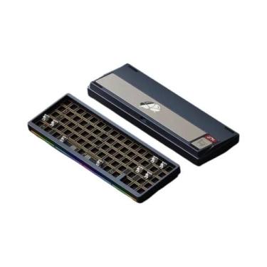 Imagem de Kit De Teclado Mecânico RGB Weikav NUT65 Em Alumínio Com Dupla Vedação