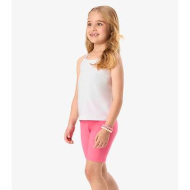 Imagem de Bermuda Ciclista Infantil Feminina Rovi Kids Rosa, 8, Rosa