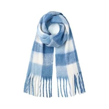 Imagem de Cachecol De Cashmere Quente E Grosso Estilo Coreano Para Mulheres, Pas