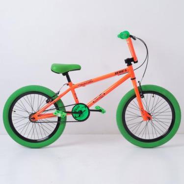 Imagem de Bicicleta bmx aro 20 pro-x serie 5 cross freestyle 2024, Laranja, Verd