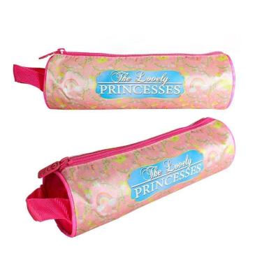 Imagem de Kit Mochila Escolar Infantil 3 Peças Princesas