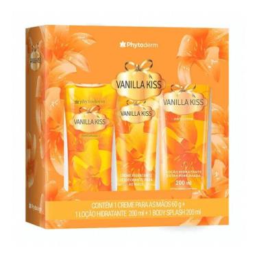 Imagem de Kit Phytoderm Vanilla Kiss Body Splash 200ml+ Loção 200ml+Creme de Mão
