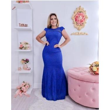 Imagem de Vestido longo azul marinho - Ki gatinha modas 