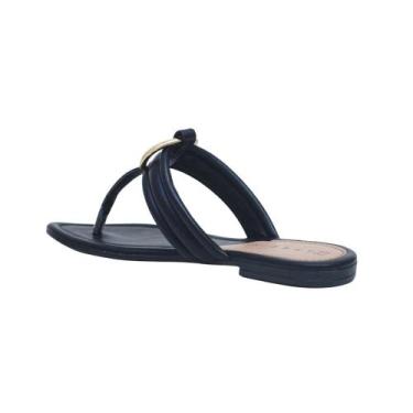 Imagem de Tamanco Feminino Rasteiro Ramarim 21101, Preto, 35
