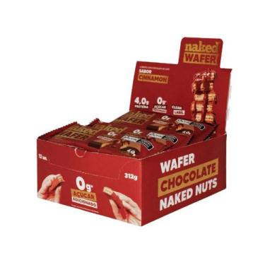 Imagem de Wafer Cinnamon Caixa c/ 12uni. - Naked - Naked Nuts