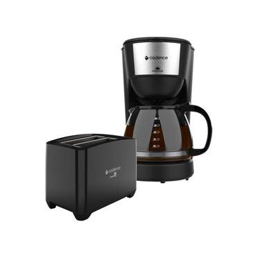 Imagem de Kit Cafeteira Matinal 1,25L e Torradeira Croc 220V com Filtro Lavável Cadence