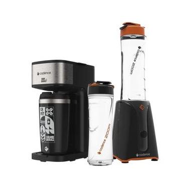 Imagem de Kit Black Cadence Cafeteira Vambora E Blender Zoop 220V