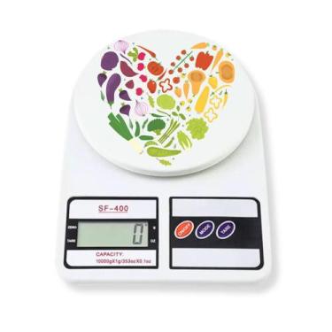 Imagem de Balança Digital Portátil Alta Precisão Cozinha 10kg Coração - Mormino