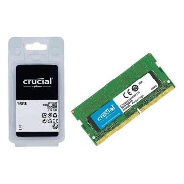 Imagem de Memória Ram Para Notebook 16GB Crucial DDR4 3200 Mhz 1Rx8 CL22 PC42560