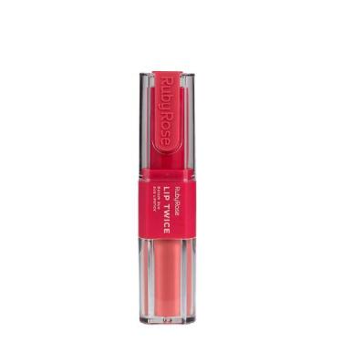 Imagem de Batom Liquido Ruby Rose Duo Lip Twice Lt40 6ml