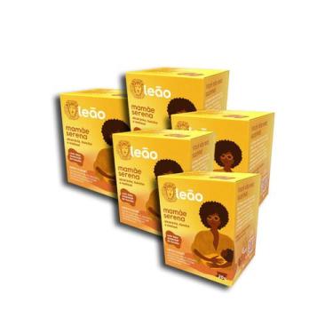Imagem de Chá Leão Mamãe Serena Alcarávia, Funcho E Melissa 10 S Kit 5 - Matte L
