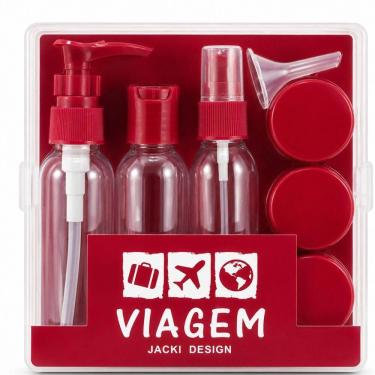 Imagem de Kit Frascos para Viagem Jacki Design 9 Peças Akm20902