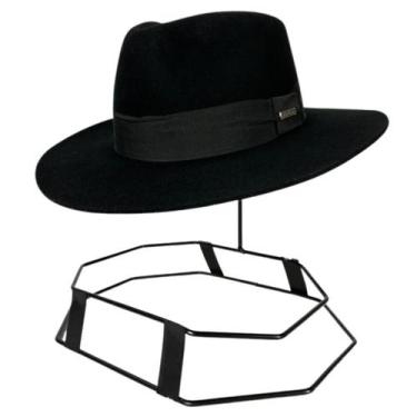 Imagem de Chapéu Social Marcatto Feltro Preto Aba 7 - Ref. 14138, 58