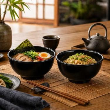 Imagem de Kit 2 Cumbuca de Melamina Tigela Bowl para Refeições 17cm - Clink
