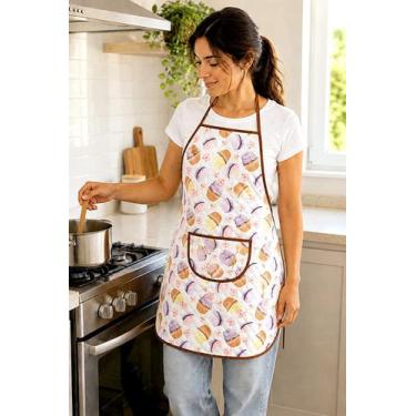Imagem de Avental de Cozinha Estampado com Plástico - Doces - Arte & Tear