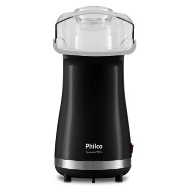 Imagem de Pipoqueira Elétrica sem Óleo Philco PPIE01A 1200W Preto com Tampa Dosadora e Bico Direcionador 110V
