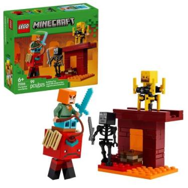 Imagem de A Batalha de Lava no Nether Lego Minecraft