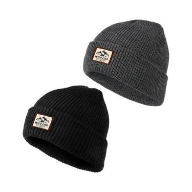 Imagem de Gorro De Inverno Unissex Quente E Tricotado, Macio, Elástico E À Prova