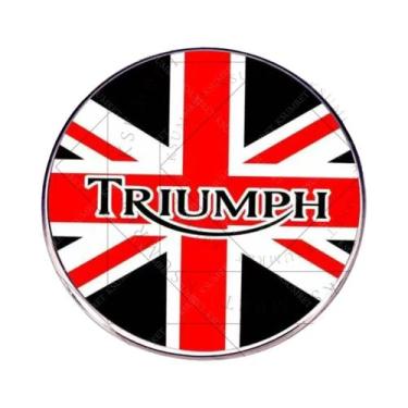 Imagem de Broche Esmaltado Triumph Para Motocicletas Com Acabamento Cozido  Aces