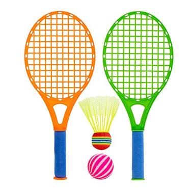 Imagem de Jogo de Peteca com Raquetes tipo Badminton