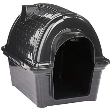 Imagem de Furacão Pet Iglu Casinha de Plástico para Cães, Preto, 2