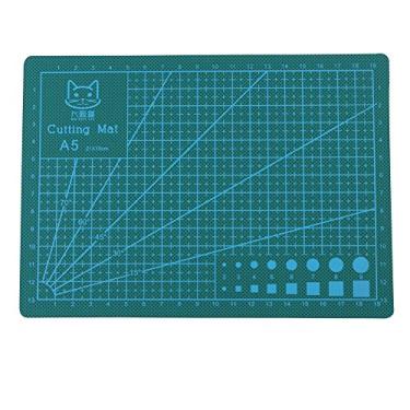 Imagem de Tapete de costura auto-regenerativo A5 210 × 150 mm VC Almofada de Corte Profissional Antiderrapante Durável Tábua de Corte para DIY Quilting Feito à Mão Ferramenta de Projetos de Costura e Artesanato (Verde)