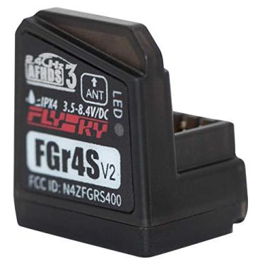 Imagem de GoolRC Receptor de controle remoto Flysky FGr4S V2, receptor de controle remoto 2,4 GHz 4 canais AFHDS 3 antena única integrada PWM/PPM/I-Bus saída compatível com transmissor Flysky Noble FS-NB4 PL18 RC para carro e barcos RC