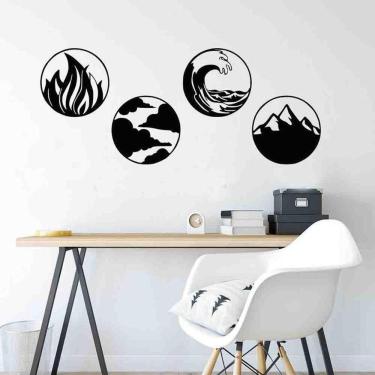 Imagem de Quadro Mandala Decorativa 4 Elementos Vazado - Mdf 3Mm 002