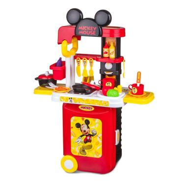 Imagem de Maleta de Viagem Mickey Cozinha Playset 3 em 1 Multikids - BR1300