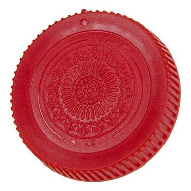 Imagem de Tampa de lente traseira vermelha Fotodiox Designer para lentes Nikon Z - Compatível com lentes Nikon Z-Mount e montagens de adaptador (substitui a tampa de lente traseira Nikon LF-N1) - Plástico