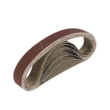Imagem de 10 peças 10/20/30mm * 330 cintos de lixamento ferramenta de cinto abrasivo para couro metal madeira cinto de moagem máquina ferramentas de polimento, 10mmx330mm