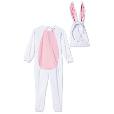 Imagem de Sulamericana Fantasias Coelho Branco 923617 M - Fantasia Unissex Crianças 4+ anos - Páscoa